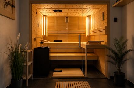 Wohnen wie im Spa: Sensationelles Gartenhofhaus mit Sauna und Whirlpool