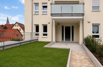 Helle 4 - Zimmer-Wohnung mit sonniger Terrasse